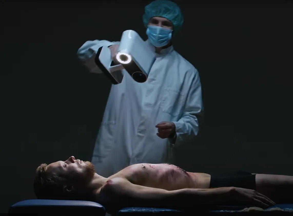 3D-Scan eines Leichnams mit Artec Leo