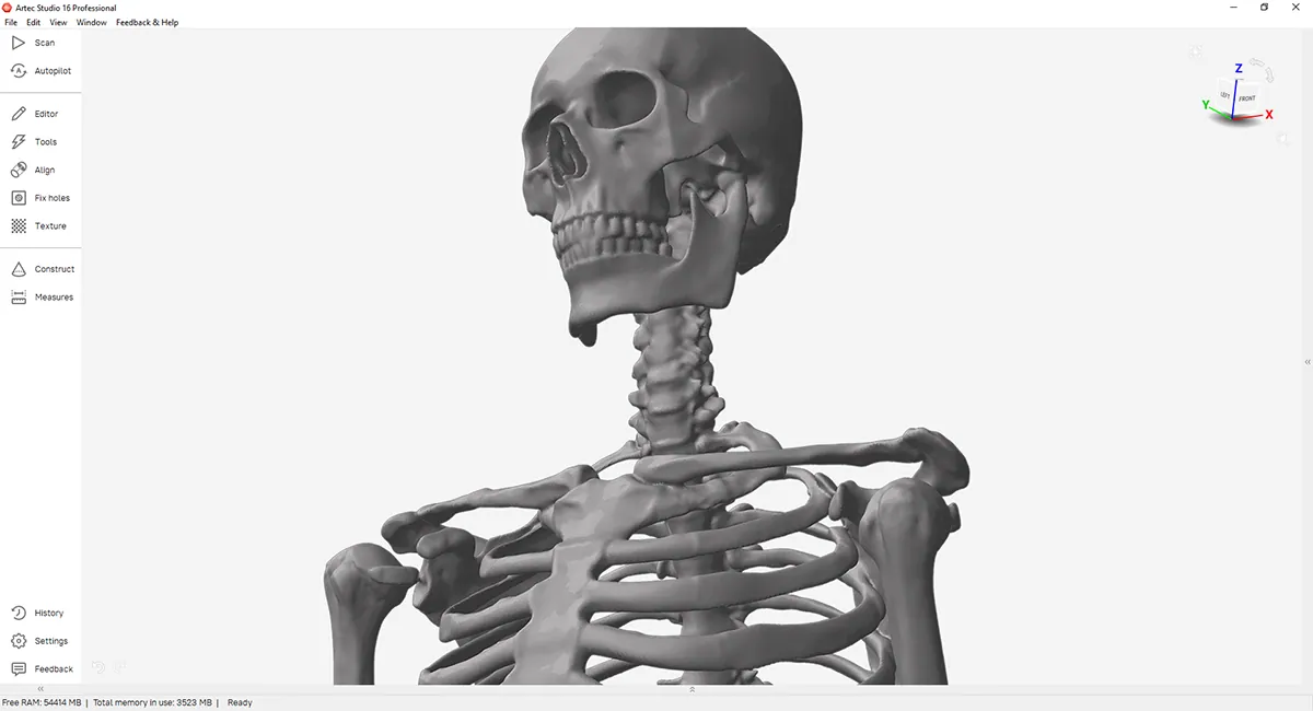High-accuracy 3D capture of fine forensic detail