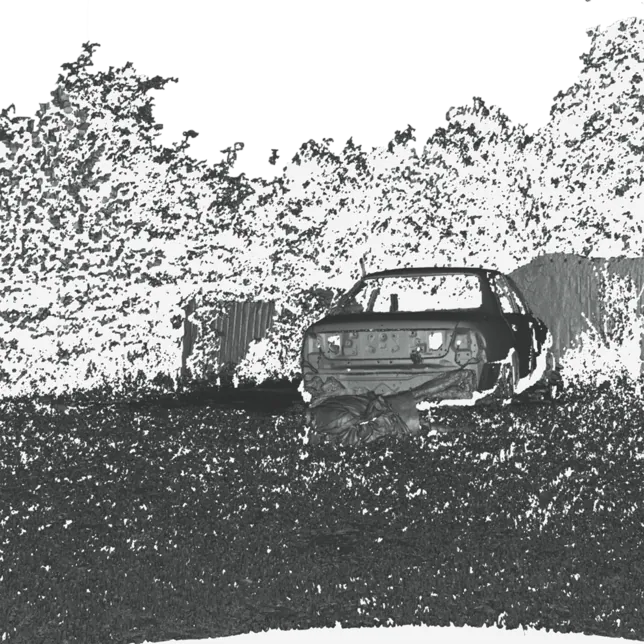 Long-range laser scan of a scene captured from over 100 metres away